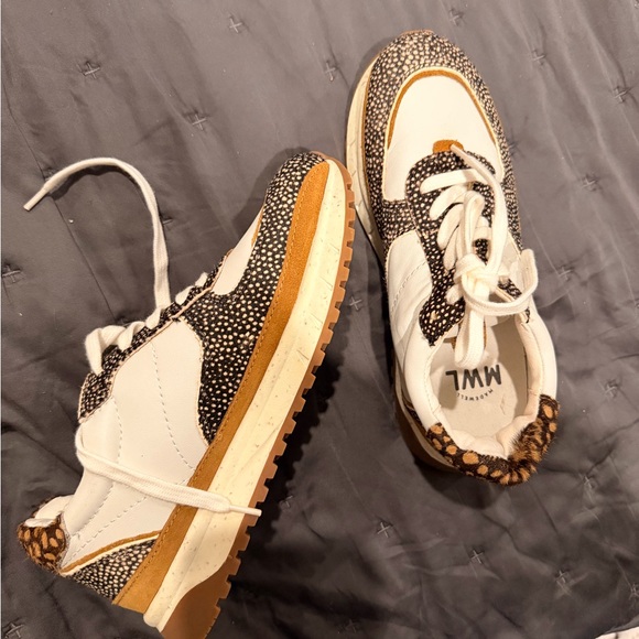 MWL by Madewell Women's Dotted Calf Hair, Leopard, and Brown Sneakers (New) - Picture 7 of 10